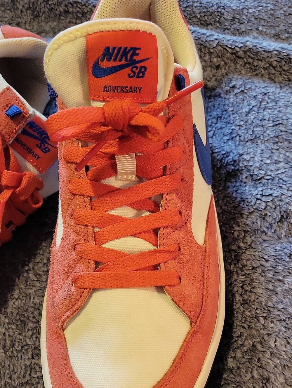 Nike SB Orange, White & Blue Skate Shoes